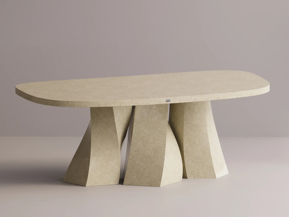 Kalif Frigg Terrazzo Lightweight Concrete Dining Table