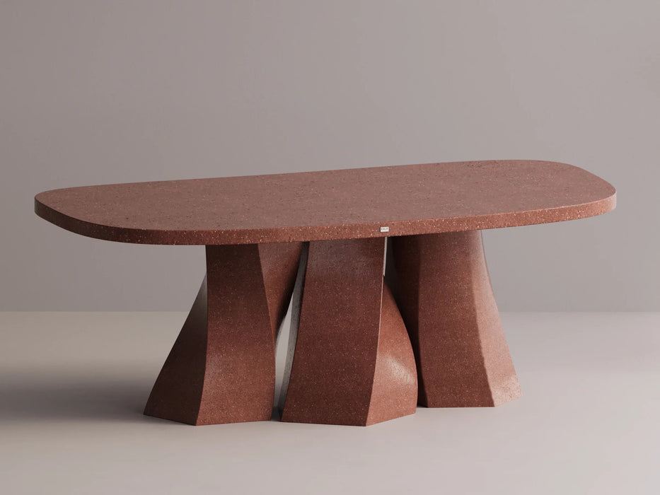 Kalif Frigg Terrazzo Lightweight Concrete Dining Table