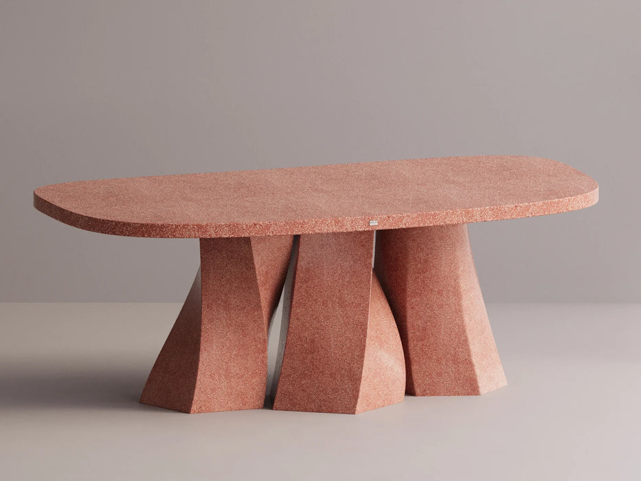 Kalif Frigg Terrazzo Lightweight Concrete Dining Table