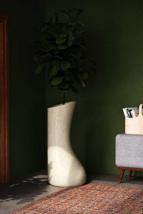 Kalif Lucina Terrazzo Lightweight Concrete Planter