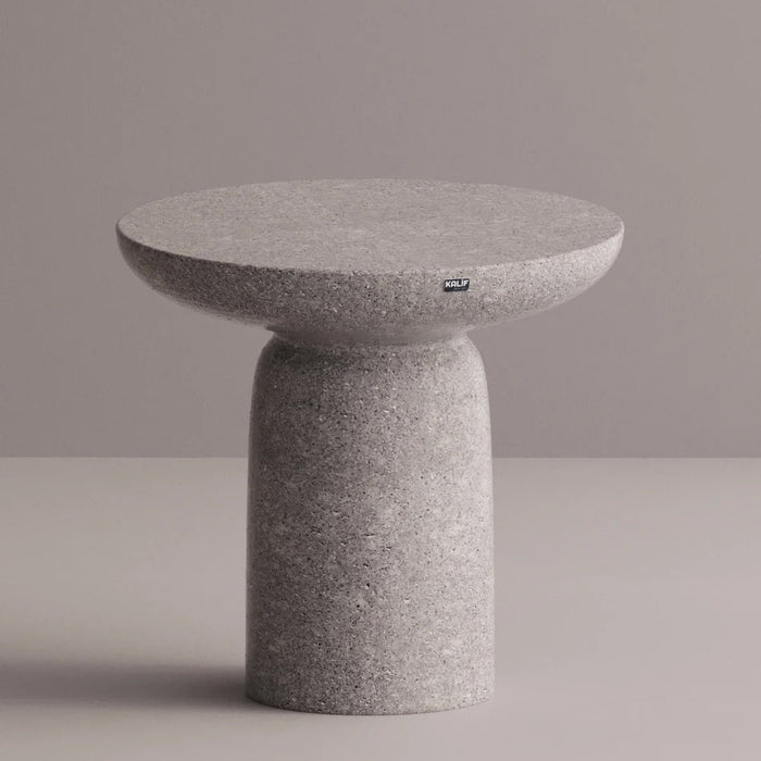 Kalif Onoris Terrazzo Lightweight Concrete Round Dining Table