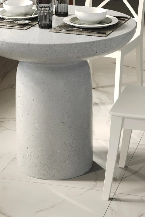 Kalif Onoris Terrazzo Lightweight Concrete Round Dining Table