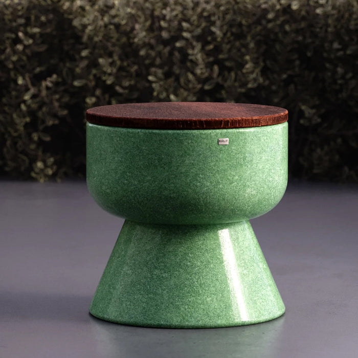 Kalif Terrazzo Lightweight Concrete Rusa Stool