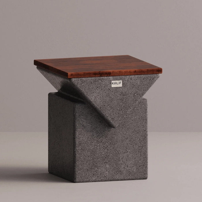 Kalif Terrazzo Lightweight Concrete Sargen Stool