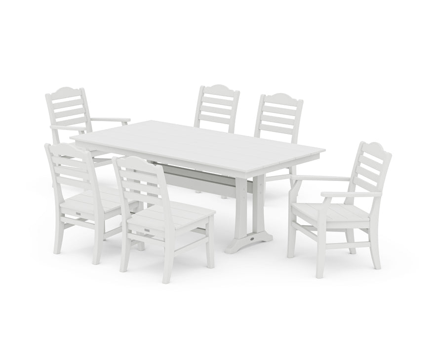 Draper James by POLYWOOD Savannah 7-Piece Farmhouse Dining Set with Trestle Legs