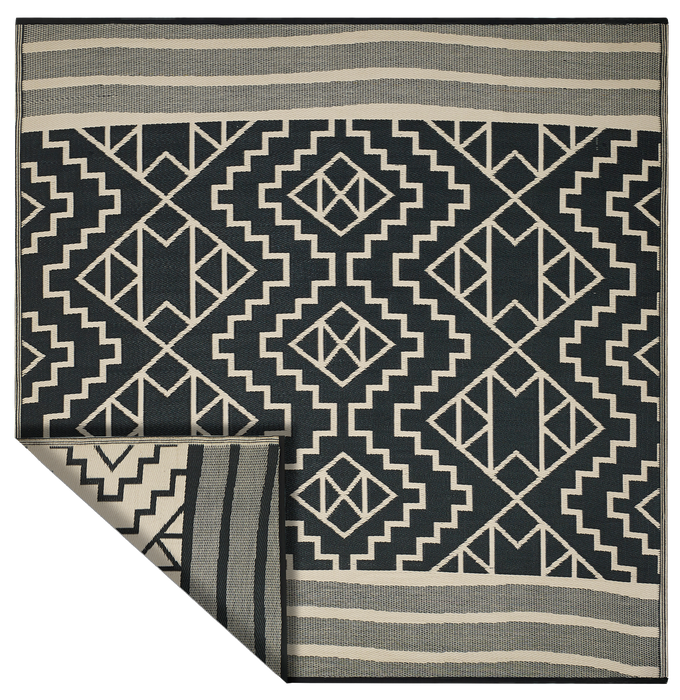 Kilimanjaro - Black Outdoor Rug for Patio FINAL SALE