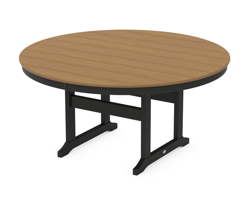 POLYWOOD® 60” Round Farmhouse Dining Table
