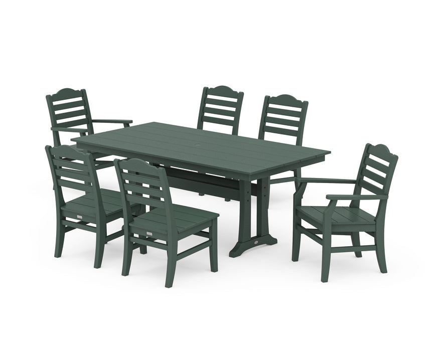 Draper James by POLYWOOD Savannah 7-Piece Farmhouse Dining Set with Trestle Legs