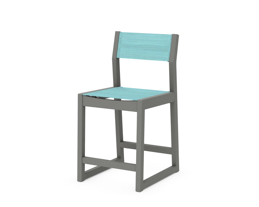 POLYWOOD® EDGE Sling Counter Side Chair