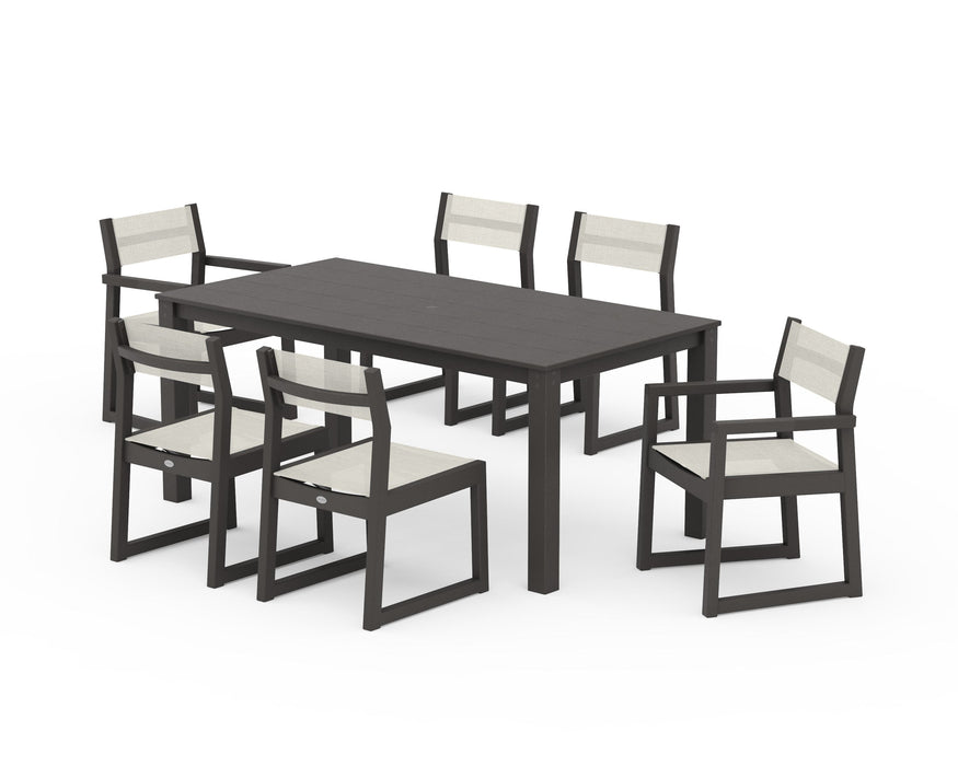 POLYWOOD® EDGE Sling 7-Piece Parsons Dining Set