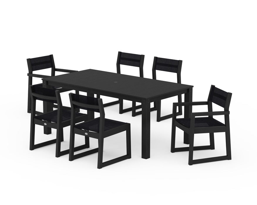 POLYWOOD® EDGE Sling 7-Piece Parsons Dining Set