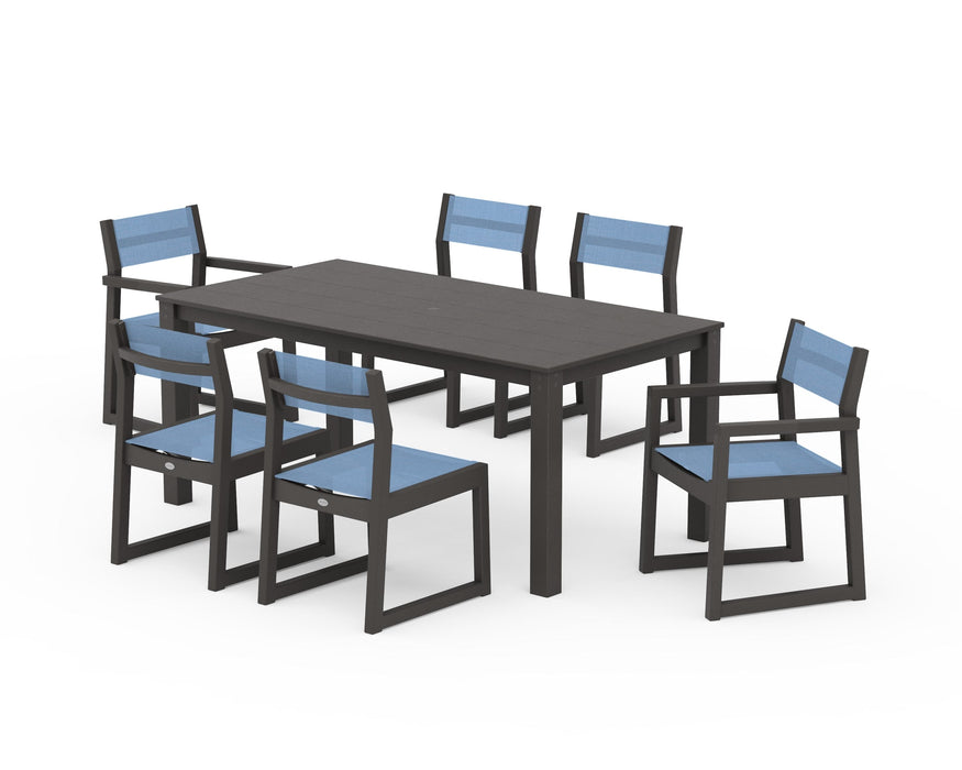 POLYWOOD® EDGE Sling 7-Piece Parsons Dining Set