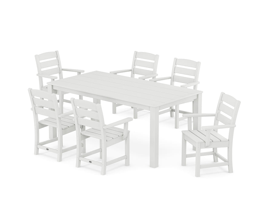 POLYWOOD Lakeside Arm Chair 7-Piece Parsons Dining Set