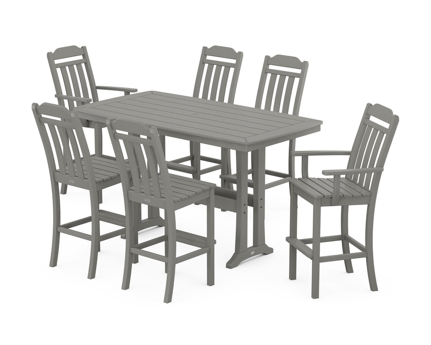 Country Living by POLYWOOD 7-Piece Bar Set with Trestle Legs
