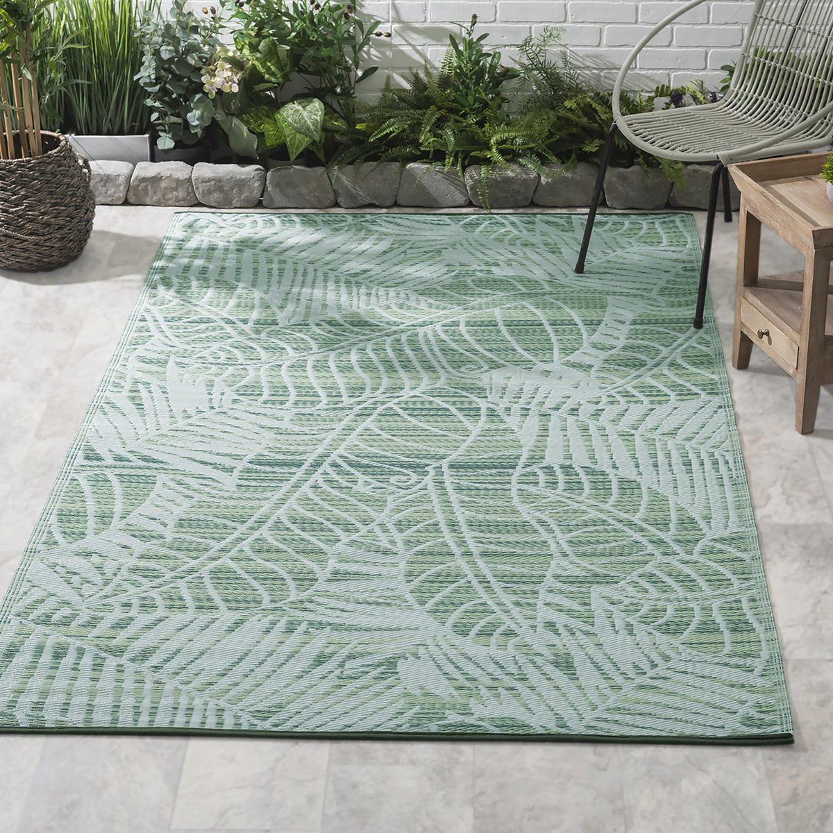 Manila - Green Outdoor Rug for Patio FINAL SALE — Outdoor Rooms by Design