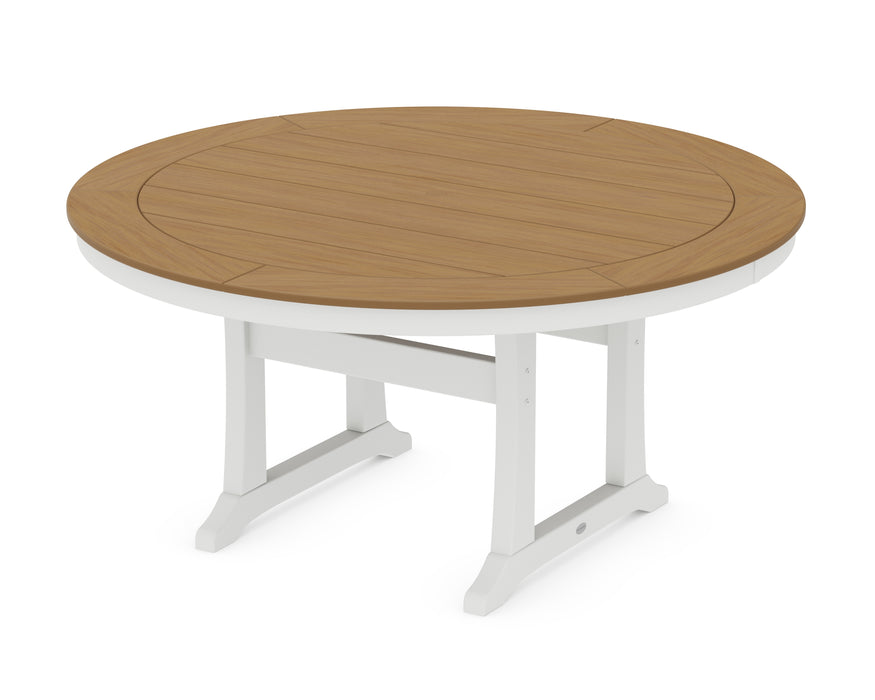 POLYWOOD® Nautical Trestle 60” Round Dining Table