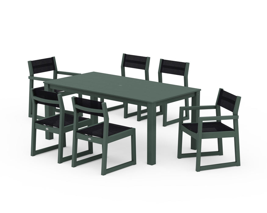 POLYWOOD® EDGE Sling 7-Piece Parsons Dining Set