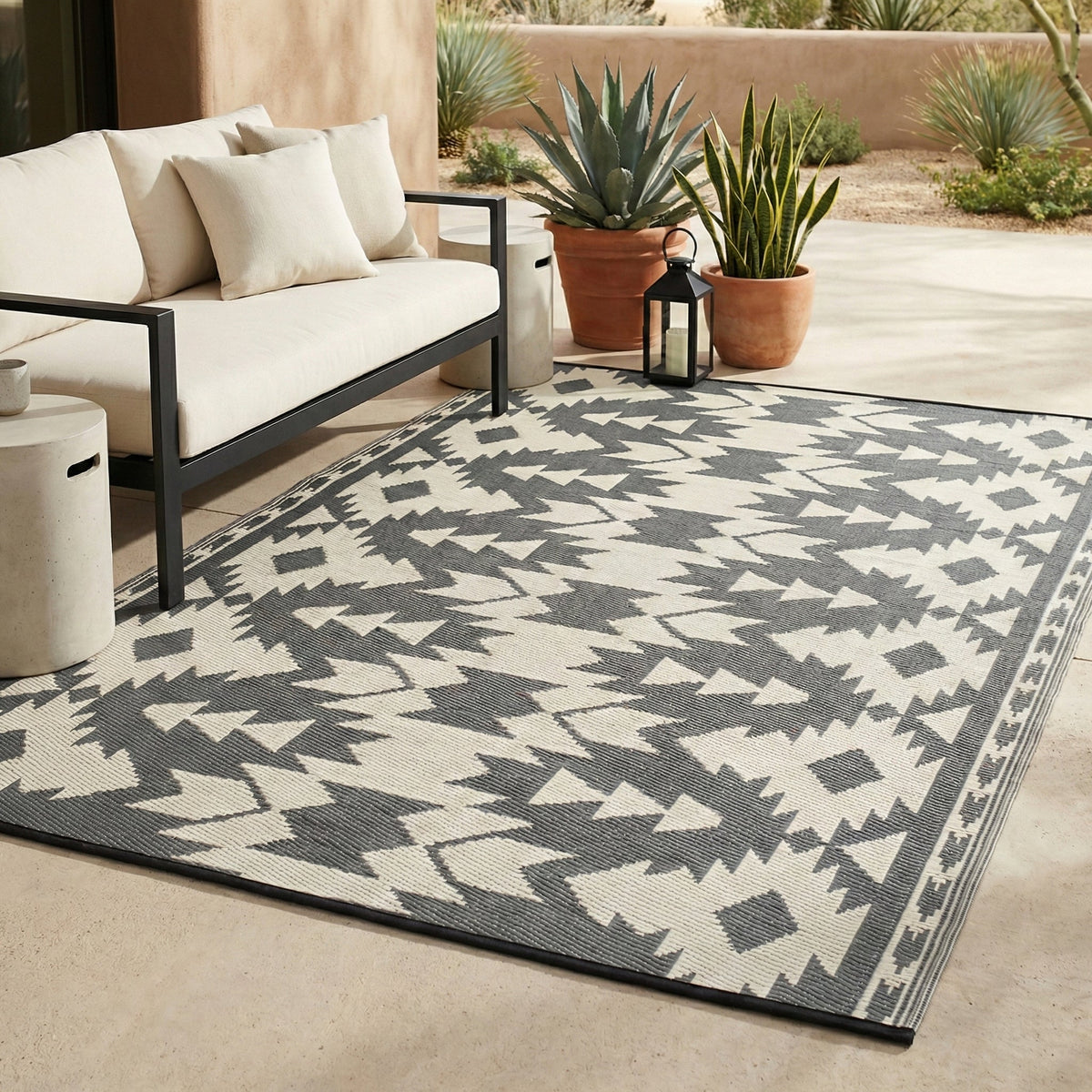 Miramar - Gray Outdoor Rug for Patio FINAL SALE — Outdoor Rooms by Design