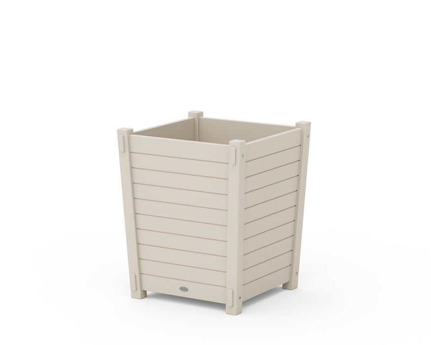 Nautical Large Tapered Square Short Planter Box
