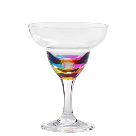 Rainbow Jewel Margarita Glass-Margarita, 11 oz
