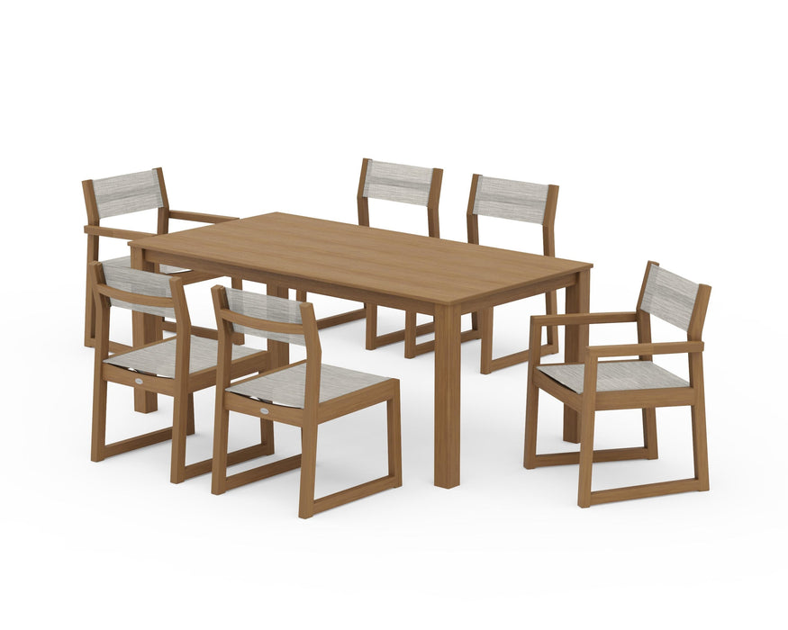 POLYWOOD® EDGE Sling 7-Piece Parsons Dining Set