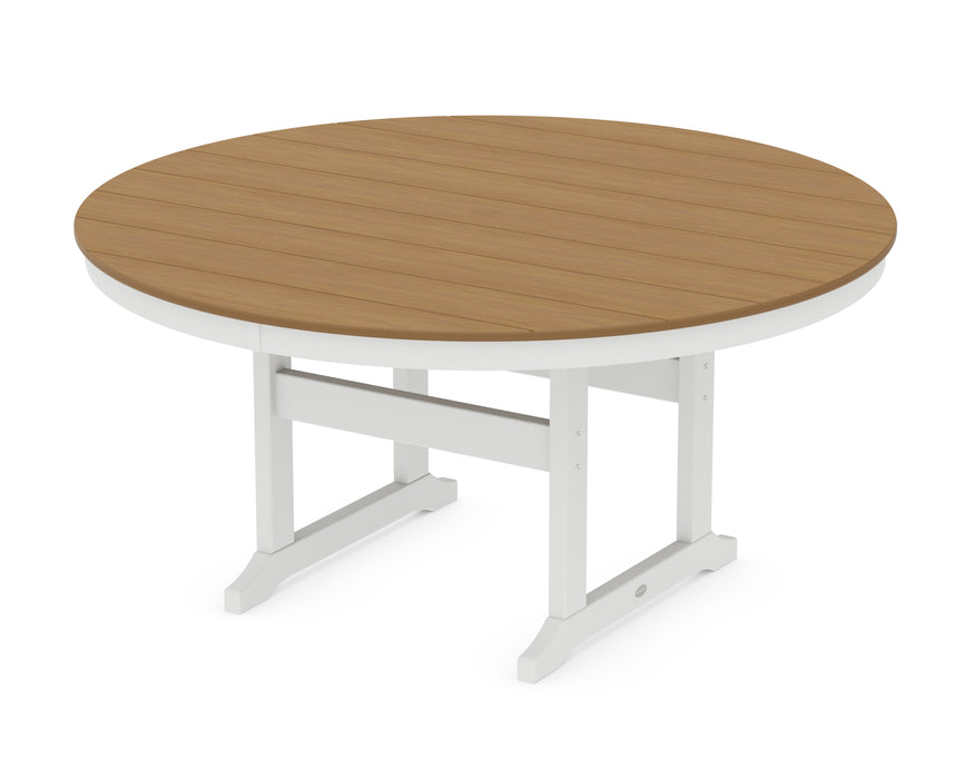POLYWOOD® 60” Round Farmhouse Dining Table
