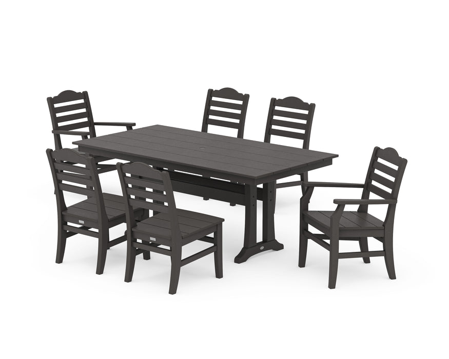 Draper James by POLYWOOD Savannah 7-Piece Farmhouse Dining Set with Trestle Legs