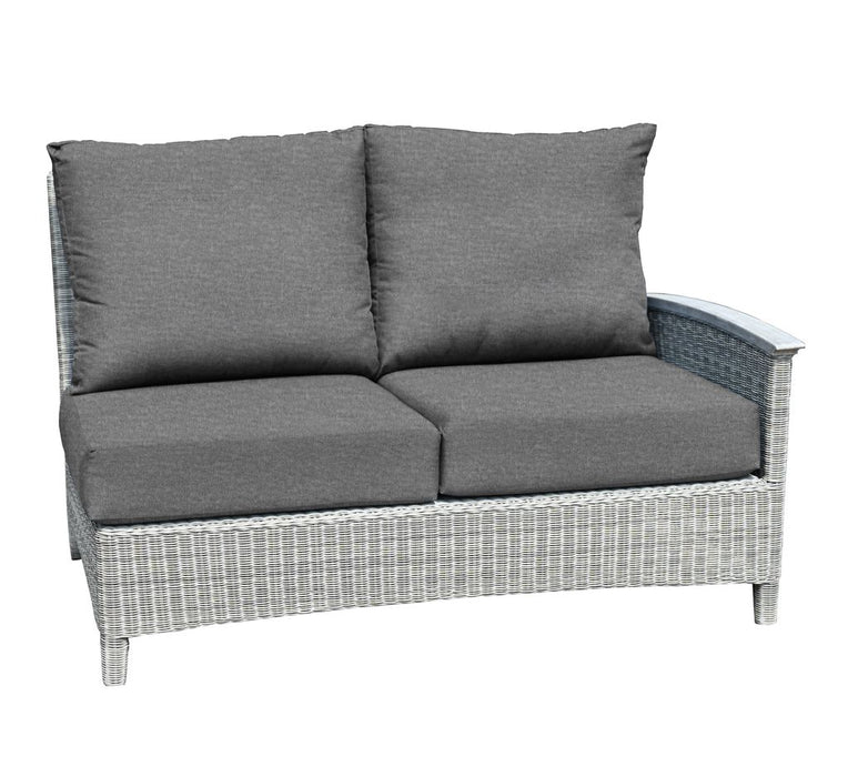 Three Birds Casual Bella Sectional Right Facing Settee Side Facing Armchair