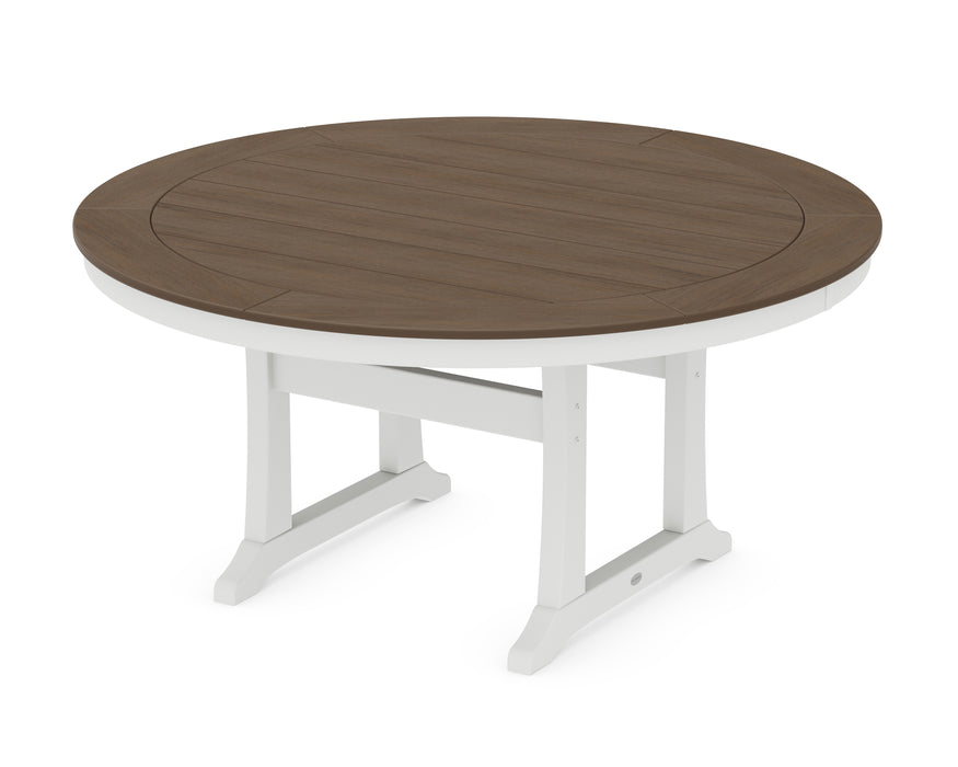 POLYWOOD® Nautical Trestle 60” Round Dining Table