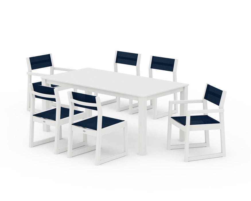 POLYWOOD® EDGE Sling 7-Piece Parsons Dining Set