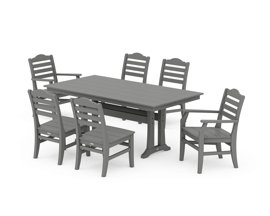 Draper James by POLYWOOD Savannah 7-Piece Farmhouse Dining Set with Trestle Legs