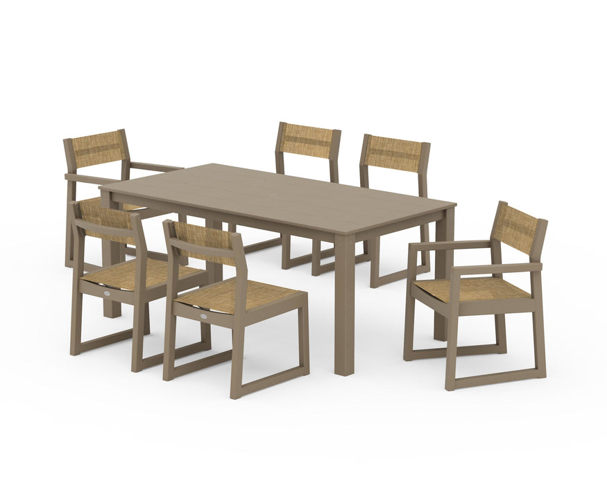 POLYWOOD® EDGE Sling 7-Piece Parsons Dining Set