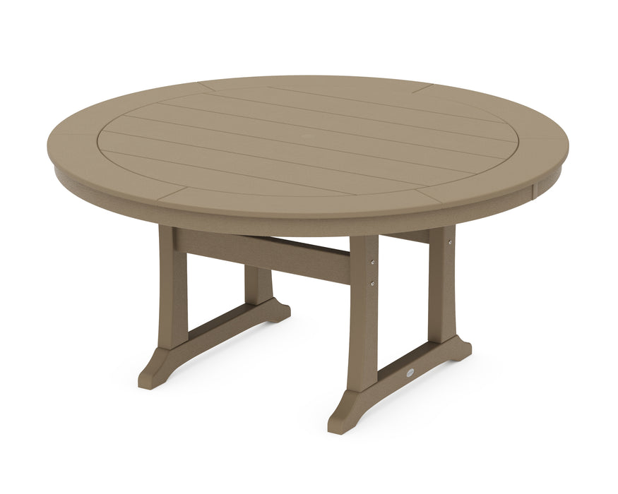POLYWOOD® Nautical Trestle 60” Round Dining Table
