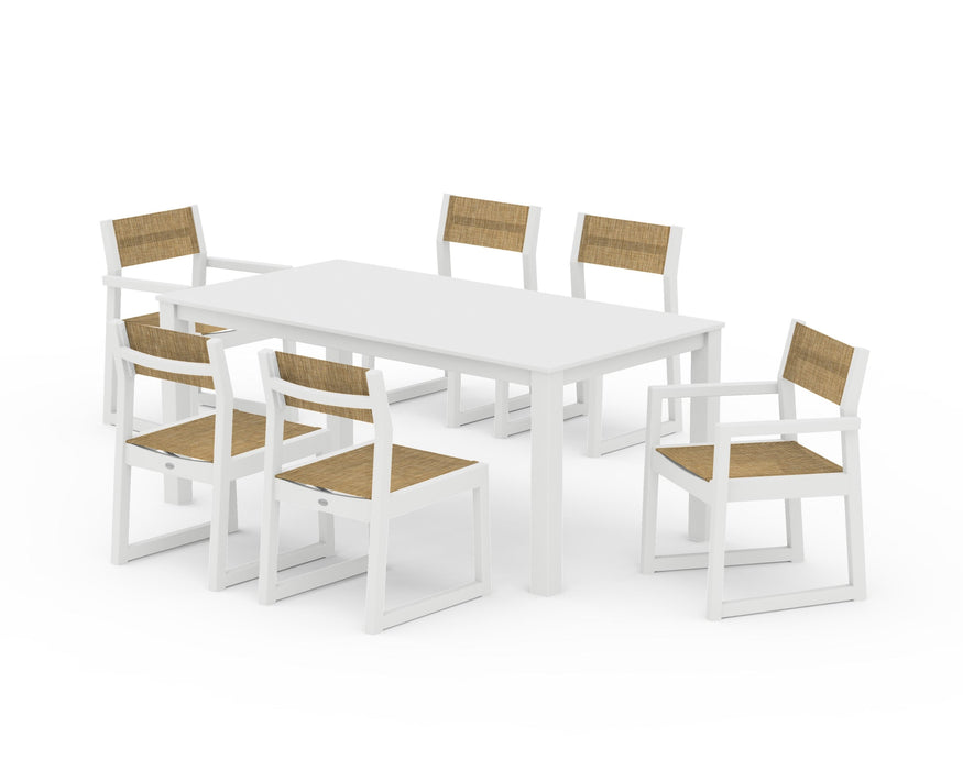POLYWOOD® EDGE Sling 7-Piece Parsons Dining Set