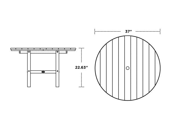 POLYWOOD Kids 37" Dining Table