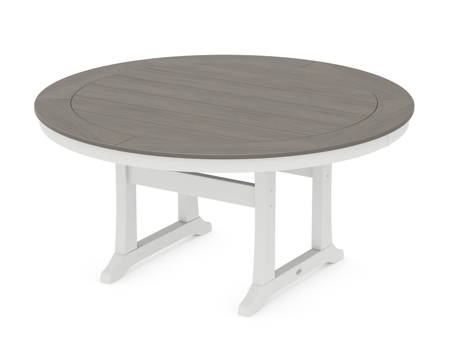 POLYWOOD® Nautical Trestle 60” Round Dining Table