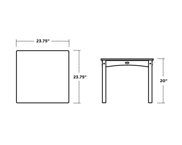 POLYWOOD Toddler 24” Dining Table