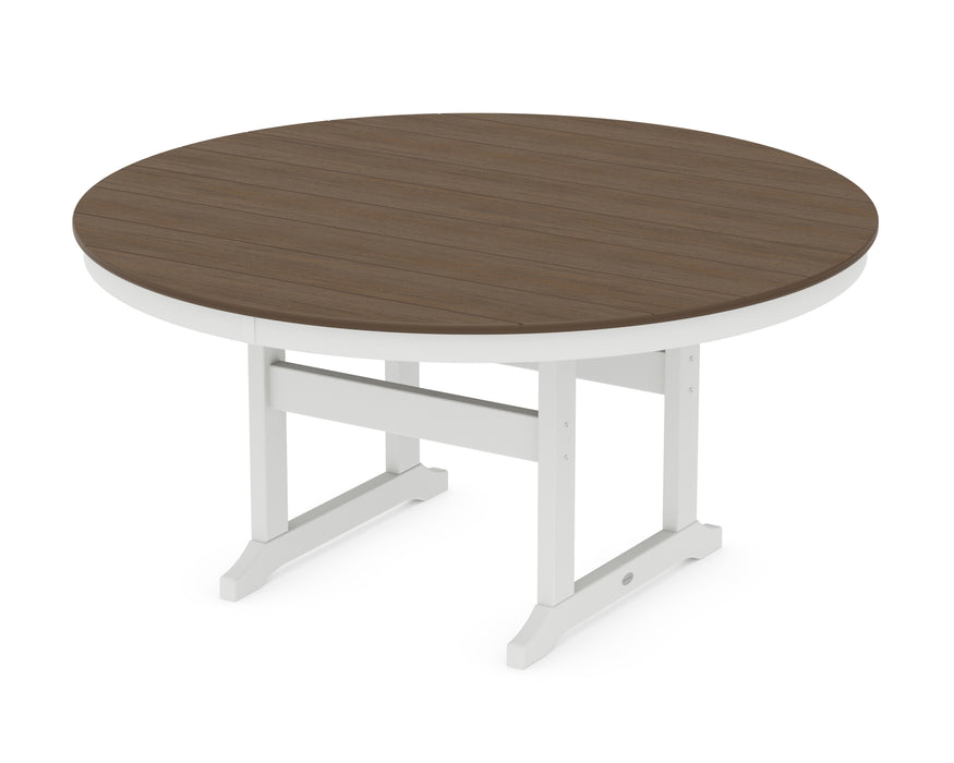 POLYWOOD® 60” Round Farmhouse Dining Table
