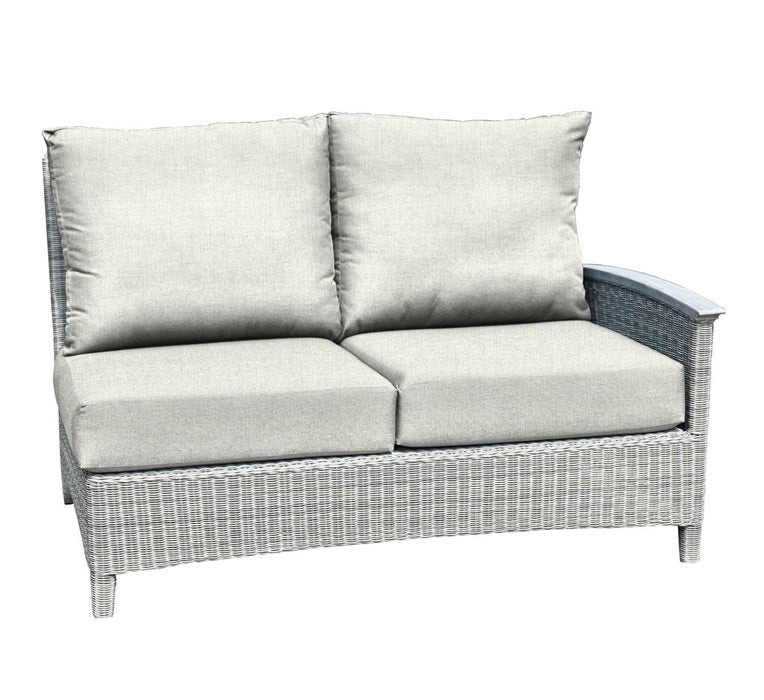 Three Birds Casual Bella Sectional Right Facing Settee Side Facing Armchair