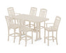 Country Living by POLYWOOD 7-Piece Bar Set with Trestle Legs