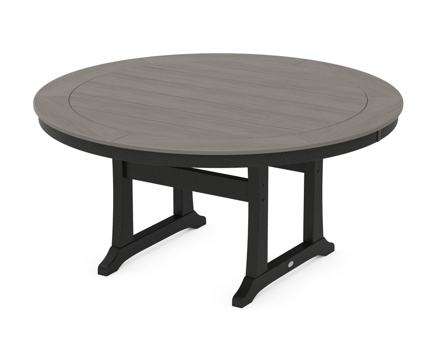 POLYWOOD® Nautical Trestle 60” Round Dining Table