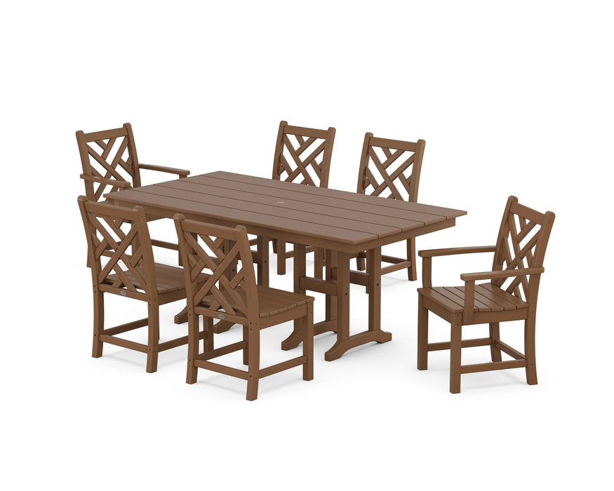 POLYWOOD Chippendale 7-Piece Farmhouse Dining Set
