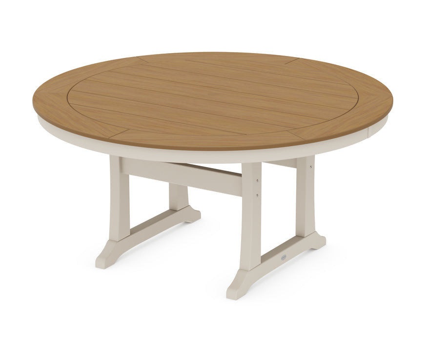 POLYWOOD® Nautical Trestle 60” Round Dining Table