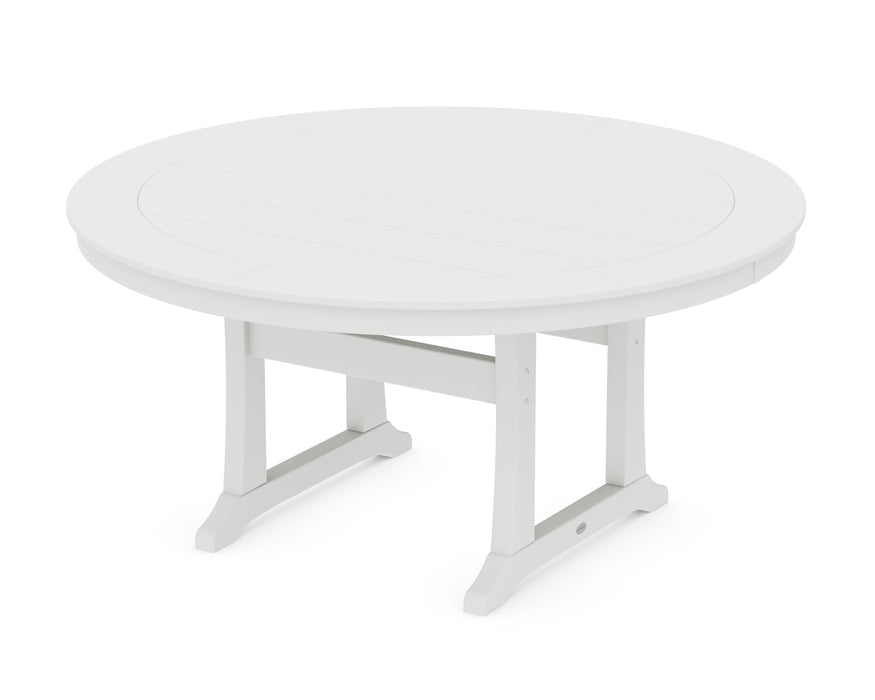 POLYWOOD® Nautical Trestle 60” Round Dining Table