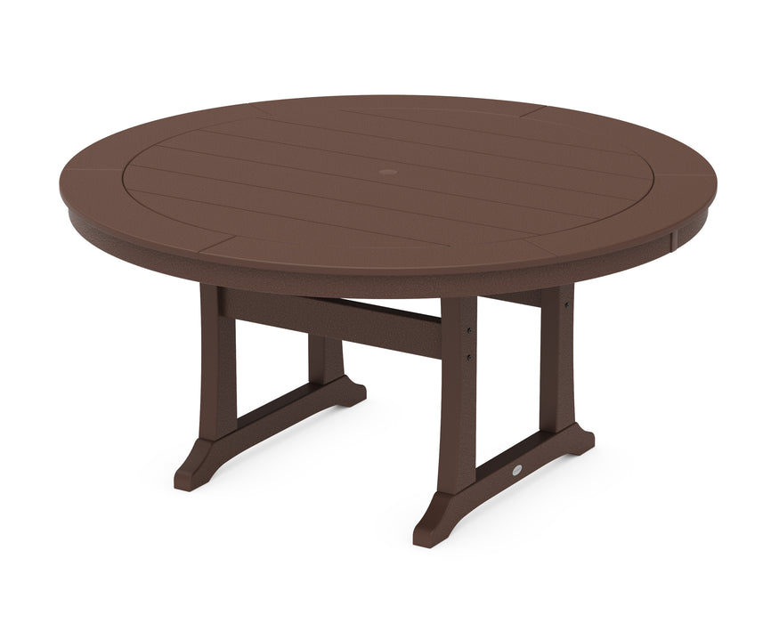 POLYWOOD® Nautical Trestle 60” Round Dining Table