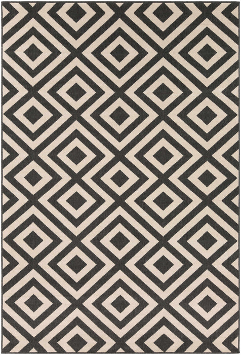 Spilsby Black Trellis Outdoor Rug