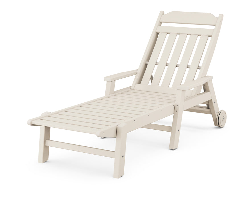 Country Living by POLYWOOD Chaise with Arms and Wheels