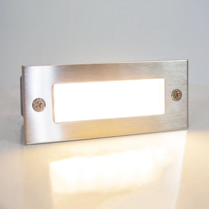 STS02 Outdoor Recessed Brick Wall Light 3000K Warm White Integrated LED Step/ Stair Lighting Fixture