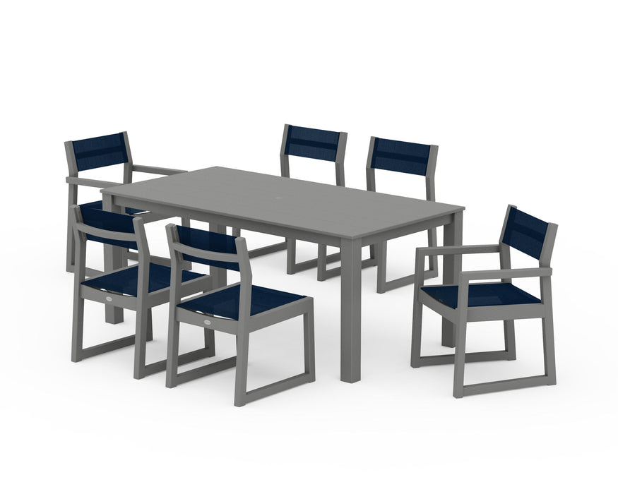 POLYWOOD® EDGE Sling 7-Piece Parsons Dining Set