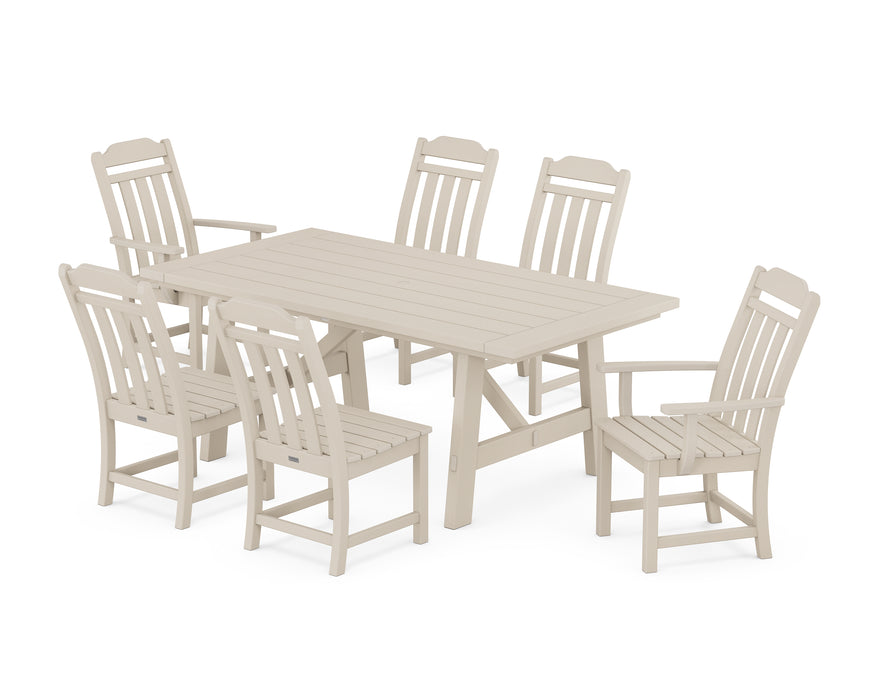 Country Living by POLYWOOD 7-Piece Rustic Farmhouse Dining Set